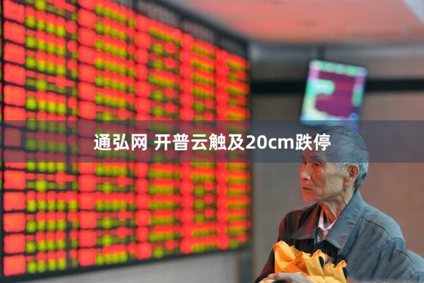 通弘网 开普云触及20cm跌停