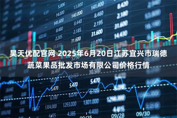 昊天优配官网 2025年6月20日江苏宜兴市瑞德蔬菜果品批发市场有限公司价格行情