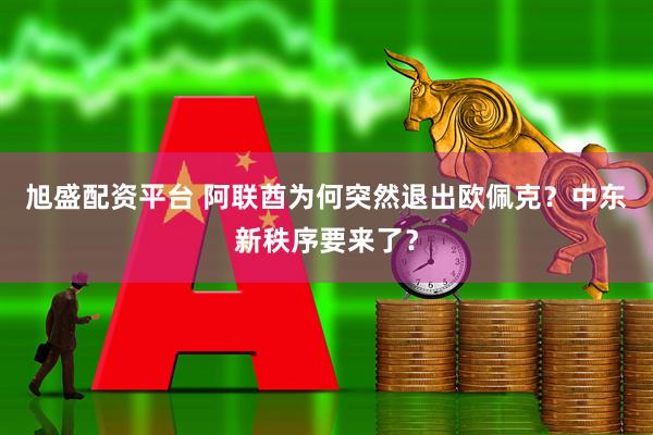 旭盛配资平台 阿联酋为何突然退出欧佩克？中东新秩序要来了？